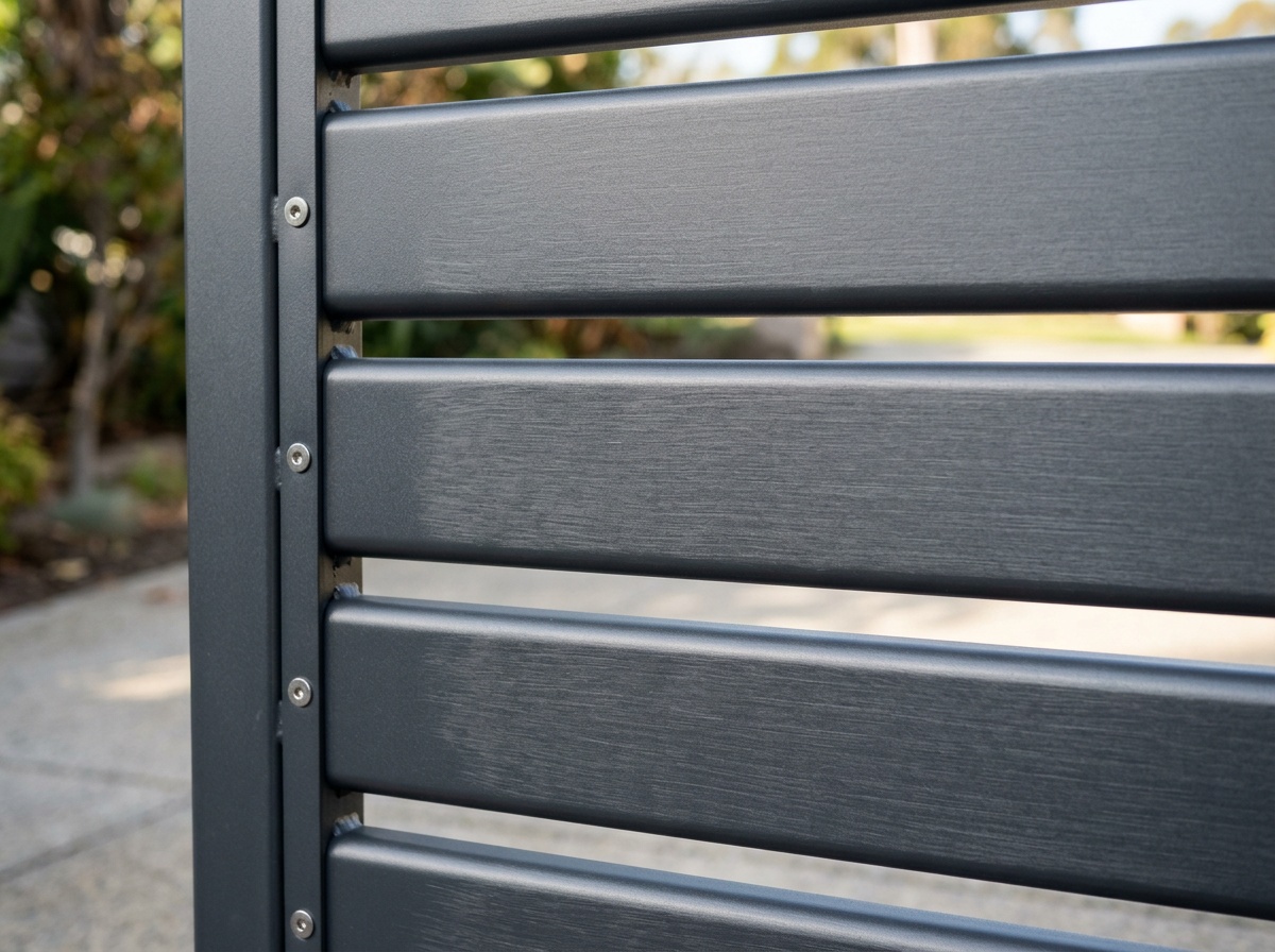Steel gate surface texture